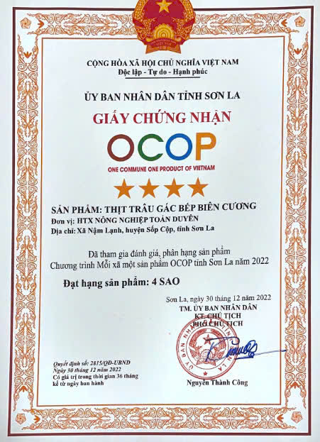 Chứng nhận OCOP